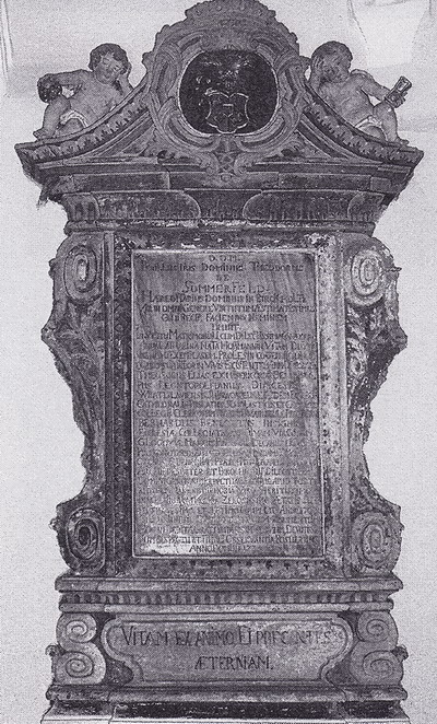 Inskrypcja z roku 1735 z kościoła parafialnego św. Michała Archanioła w Świebodzinie